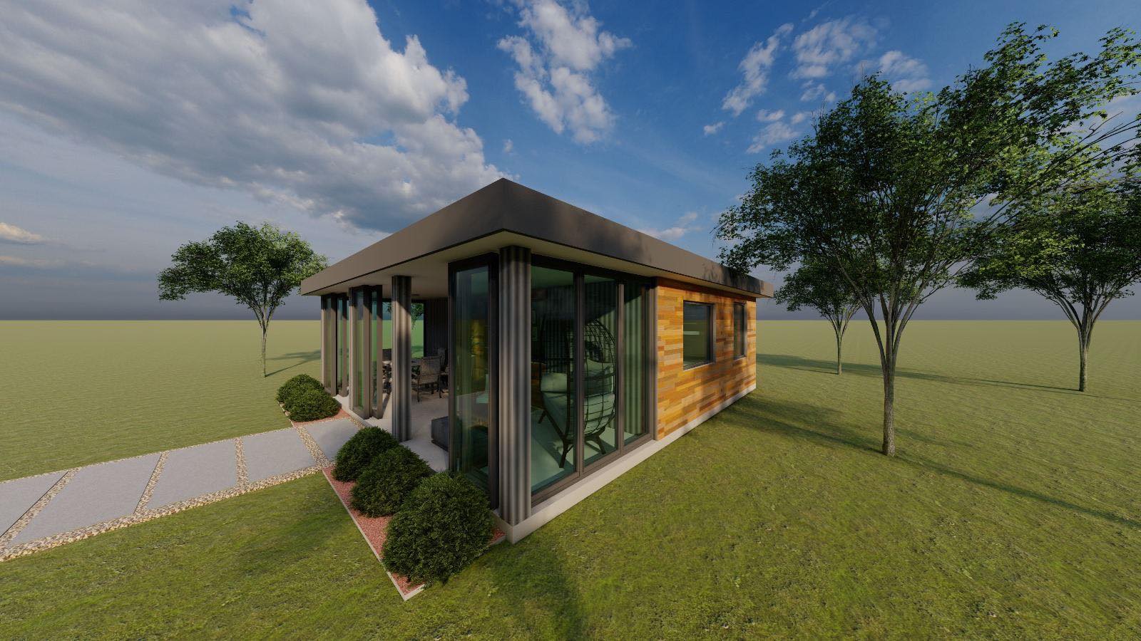 NIKA PLUS 75 m² montažna kuća na rate sa čeličnom konstrukcijom