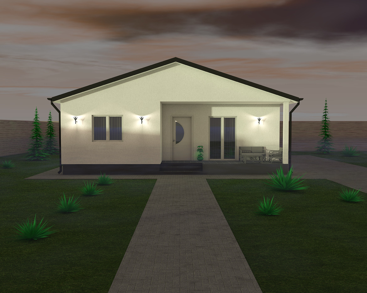 NIKA PREMIUM 117 m² noćni prednji pogled
